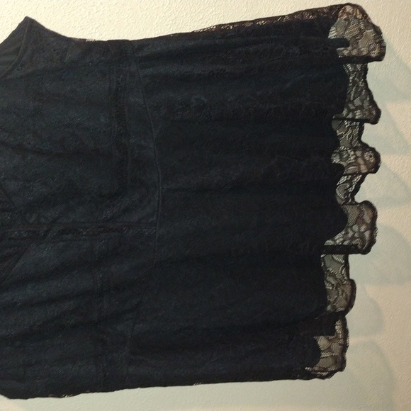 NWT Torrid Lace Black Layered Top Size L/00 - Picture 5 of 9